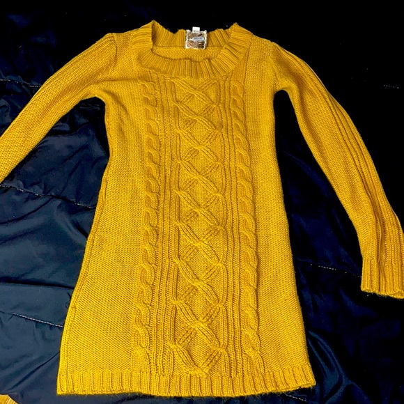 Sweaters - Yellow Sweater Dress